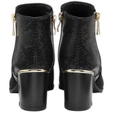 Rebecca Black Snake Print Ankle Boot - Lotus