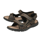 Noah Brown Leather Sandal - Lotus