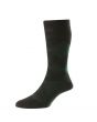 Argyle Design Wool Softop Socks - HJ96 BLACK GREEN