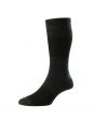 Block Stripe Design Wool Softop Socks - HJ981 BLACK MIX