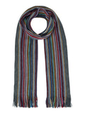 DANIEL GRAHAME Grey Stripe Scarf