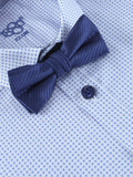 1880 CLUB Boys Blue Shirt with Dickie Bow 25644/12