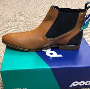 Pod Phoenix Navy Cognac Boot