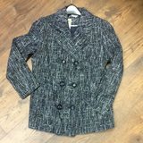 Navy Boucle Coat - Classic