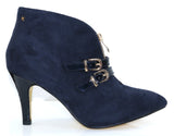 Waycombe Navy Strap Shoe Boot - Kate Appleby