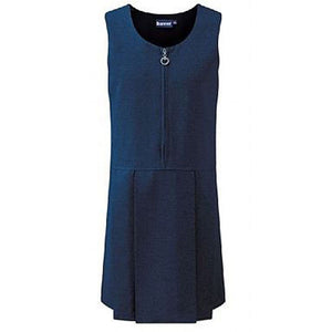 Lynton Pleated Pinafore - Navy