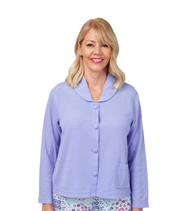 Bethany Lilac Waffle Bed Jacket - Marlon