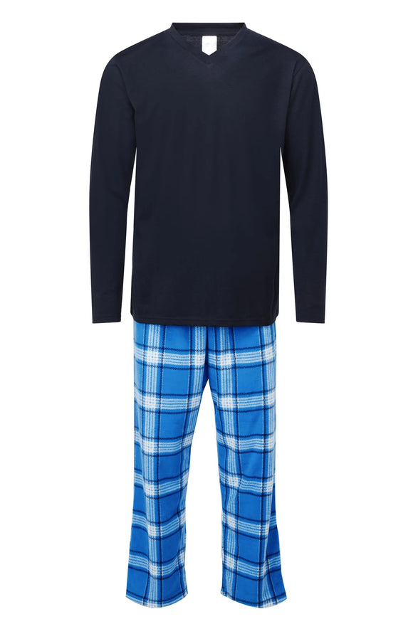 Blue Fleece Bottom Pyjamas - Marlon