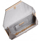 LOTUS Martha Silver Check Clutch Bag