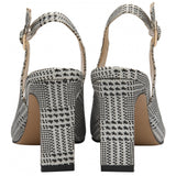 LOTUS Oti Silver Check Slingback Shoe