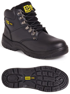 Black Laced Safety Boot - Sterling Safety