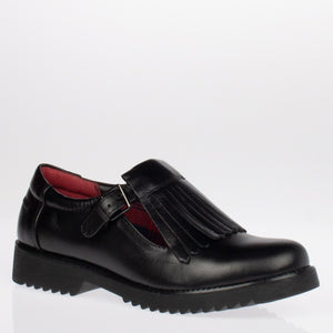 TEDS Cybelle Onyx Black T-Bar Shoe