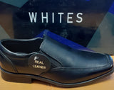 WHITES 6130 Black Leather Slip On Shoe